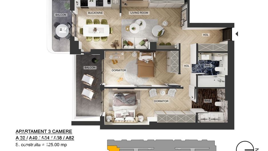 Apartamente 3 camere, Pipera, comision 0 % - Poză 21