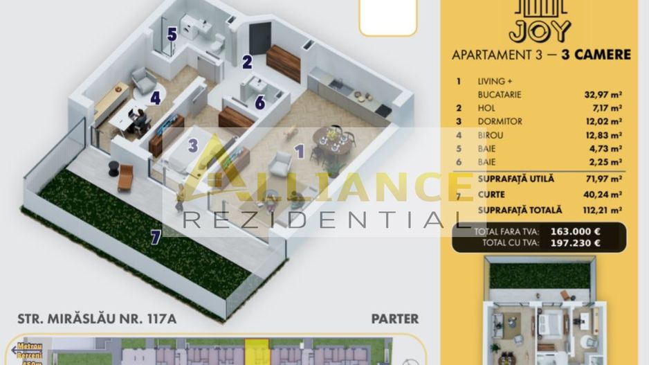 5 Min-Metrou Berceni-3 Camere Cu Gradina - Poză 8
