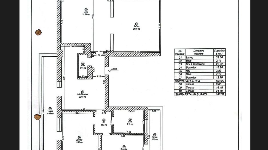 Apartament spatios 100 mp cu lift si 50 mp de terase - Poză 3