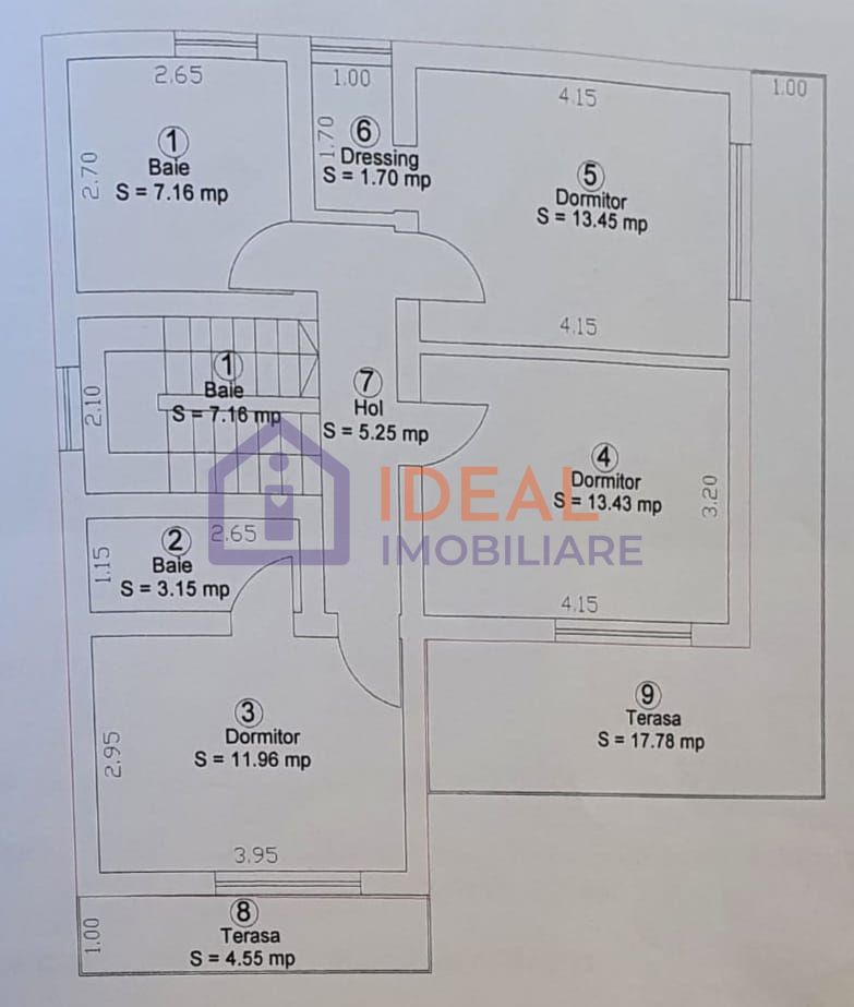 Casa Individuala Moderna cu 4 camere  si garaj, in Sura Mare - Schiță 17