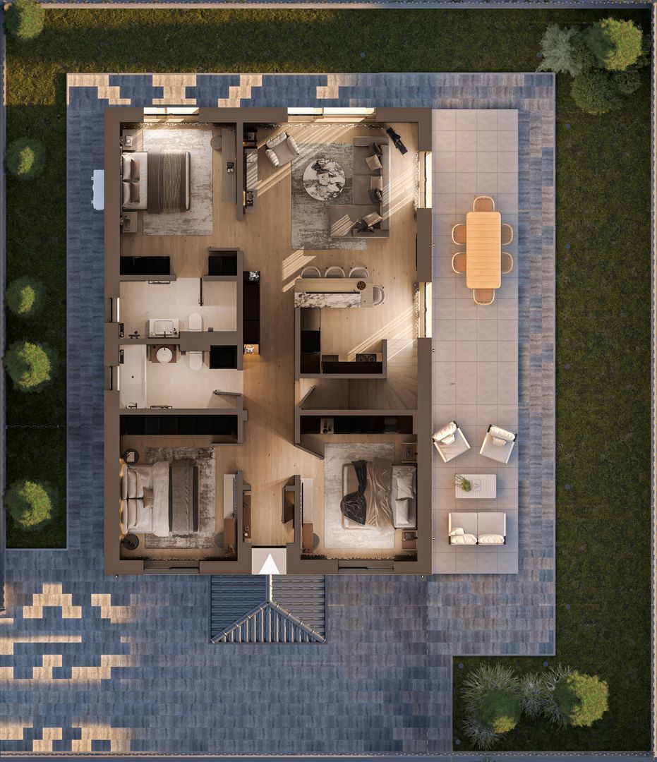 Direct dezvoltator! Vila construita, 4 camere+mansarda! Placa beton - Poză 5