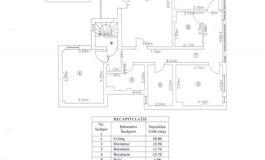 Comision 0% | Apartament 3,5 camere Turda | Gradinita nr 42 - Schiță 17