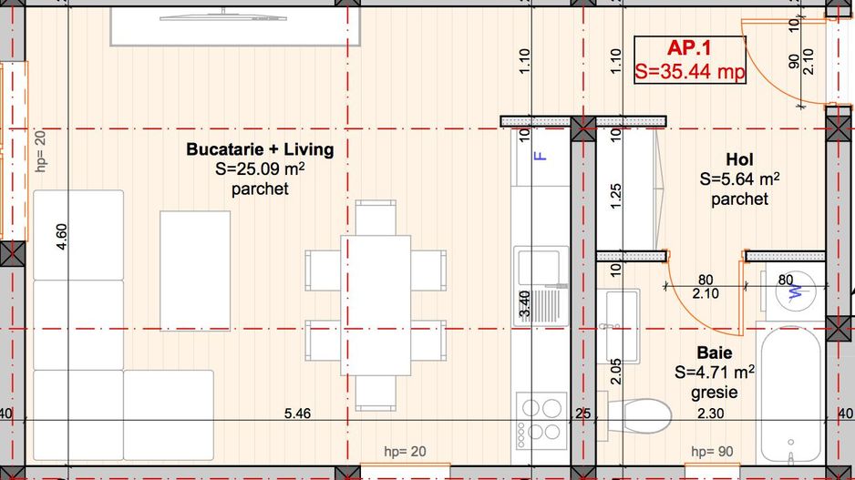 Braytim, Parter cu terasa verde exterioara, 1 camera, 35 mp - Poză 2