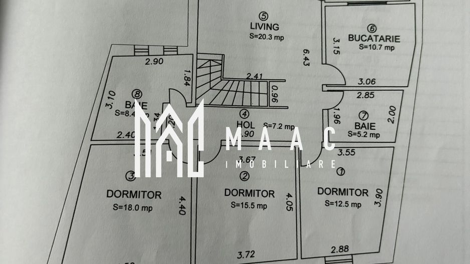 Apartament la casa | 7 camere | 202 mpu | Terezian - Poză 24