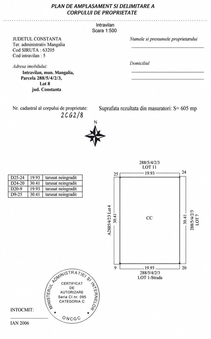 Teren intravilan 605 mp | Neptun – Comorova | Deschidere la șosea - Poză 3