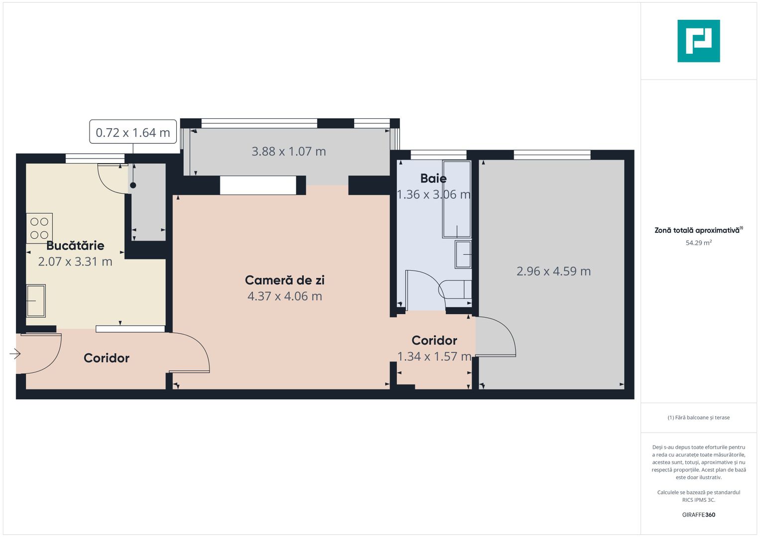 Apartament cu 2 camere în Vlaicu - Poză 10