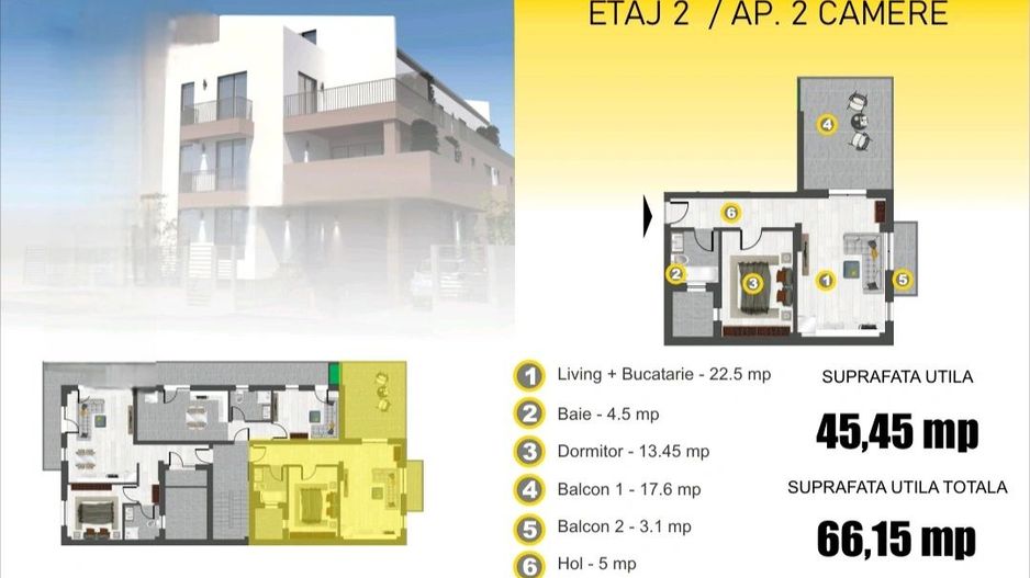 Apartament 2 camere Parc Bazilescu - Poză 6