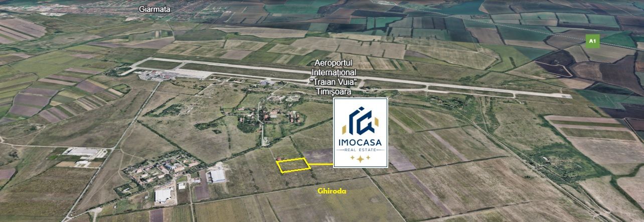 De vanzare Teren Industrial Aeroport Timisoara, PUZ 11.502 mp, Ghiroda - Poză 1