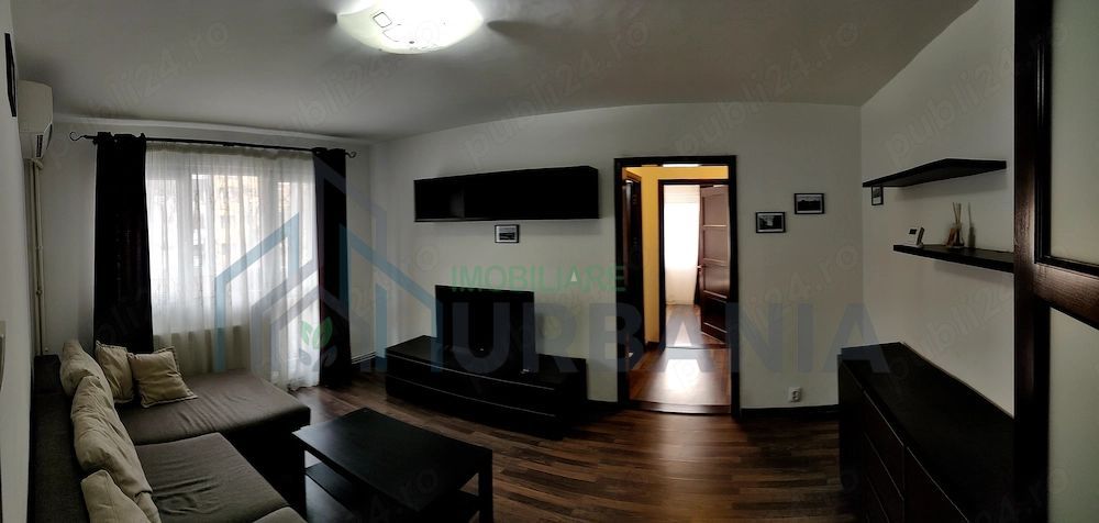 Apartament 2 camere, etaj 1, Podu Roș, Iași – 54 mp, semidecomandat, mobilat și utilat - Poză 3