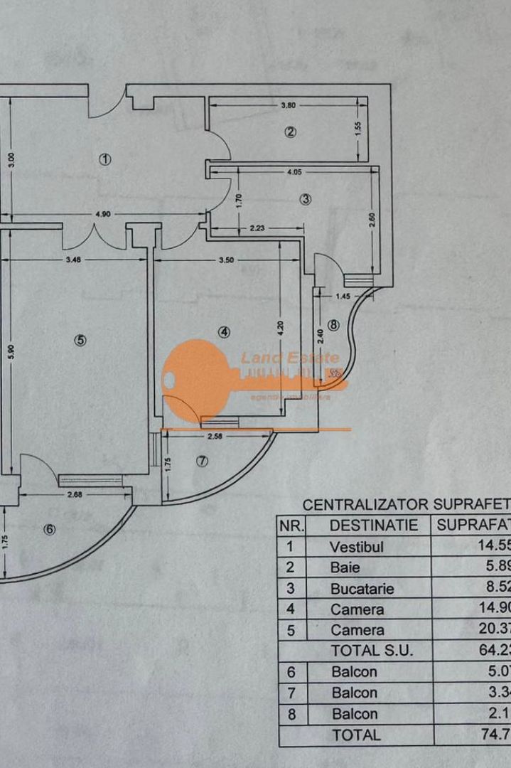 Apartament cu 2 camere in zona Unirii - Poză 9