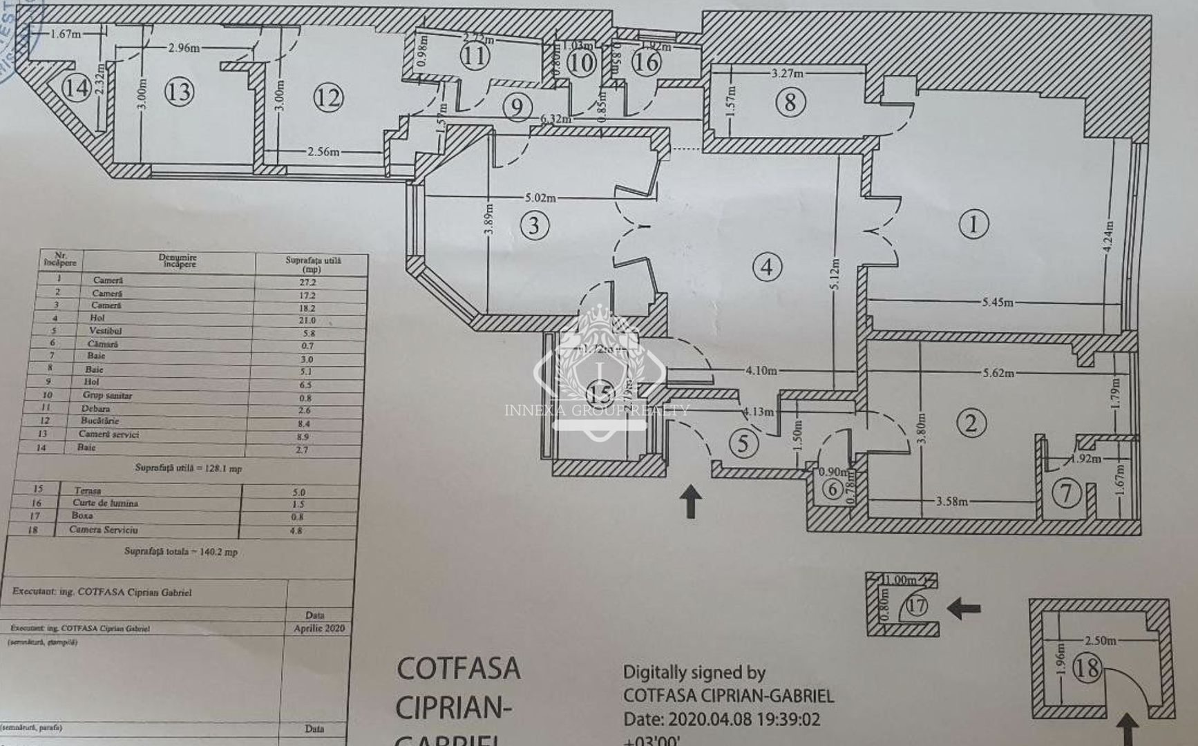 Calea Victoriei- Amzei | Apartament Art Deco complet renovat | 5 camere 4 bai - Schiță 14