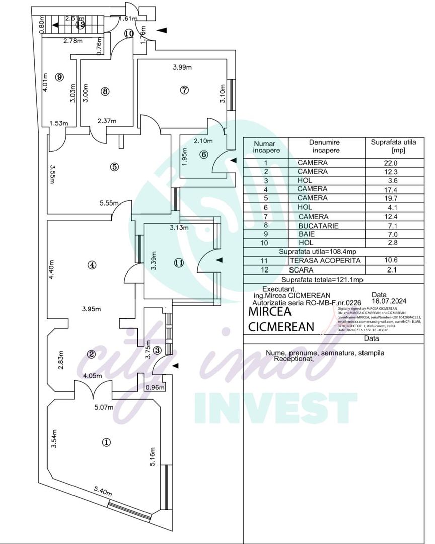 Casa formata din 2 corpuri cu TEREN 433 MP - Poză 18