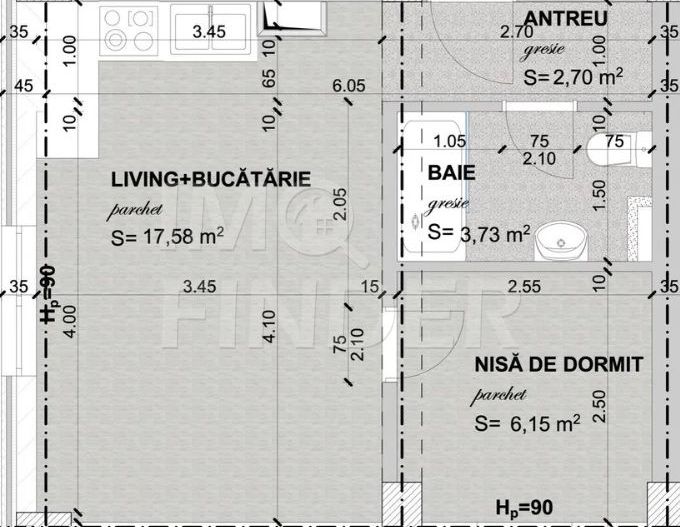 Vânzare apartament o camera, Calea Manastur, ultrafinisat - Poză 5