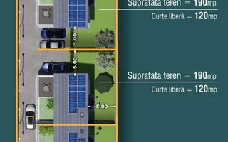 Popesti Leordeni-Duplex 5 camere - 4 bai-Terasa + Curte-250 MP - Poză 27