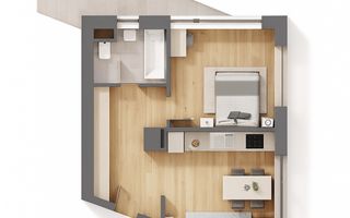 Tomis Plus - Celine Elegance - Vânzare apartament cu 2 camere cu vedere la Lac! - Poză 13