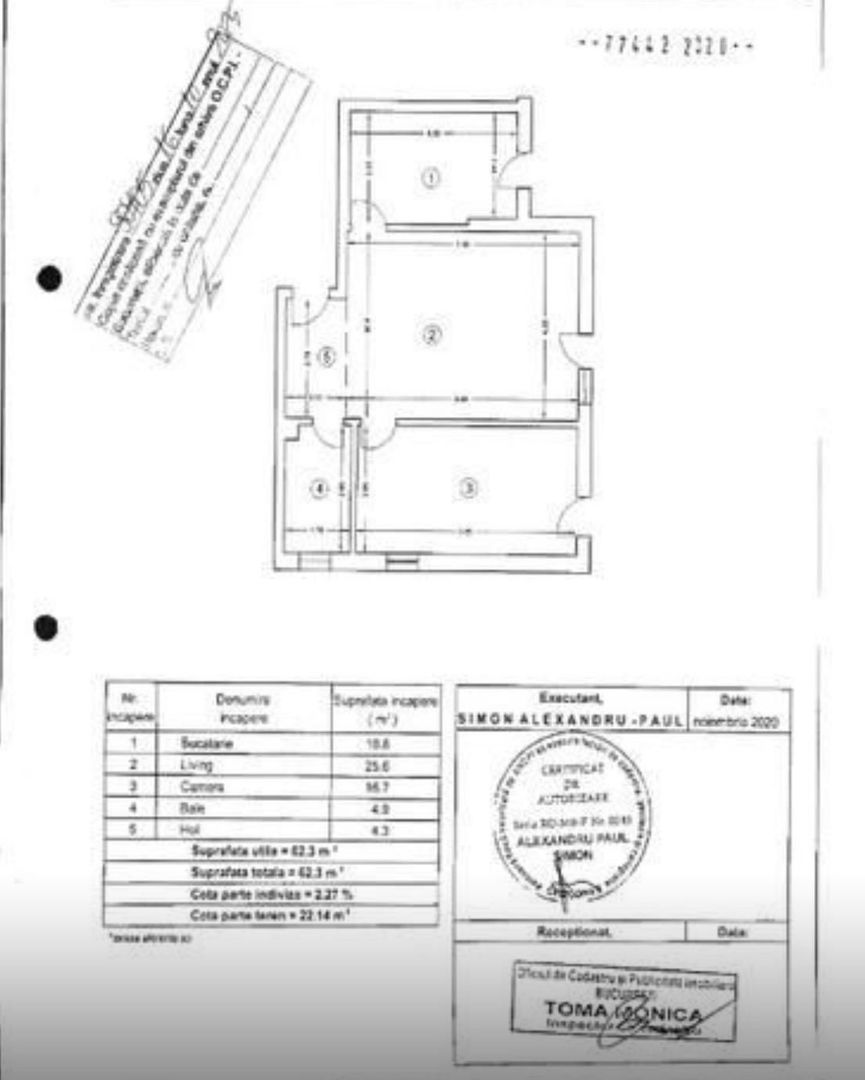 2 CAMERE ‖ ZONA EMINESCU ‖ 6 MIN METROU OBOR  ‖ BLOC 2020 ‖ BOXA - Schiță 9