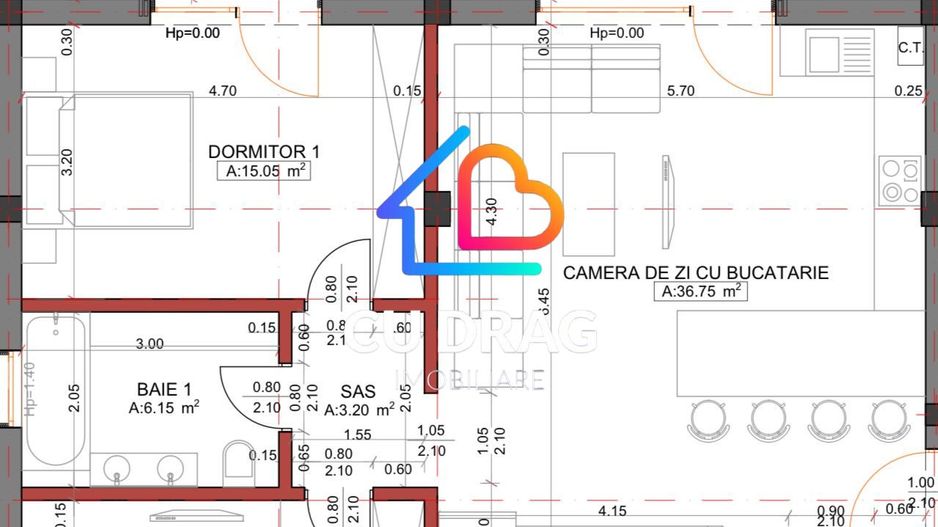 Apartament 3 camere Proiect nou  langa Lidl - Poză 7