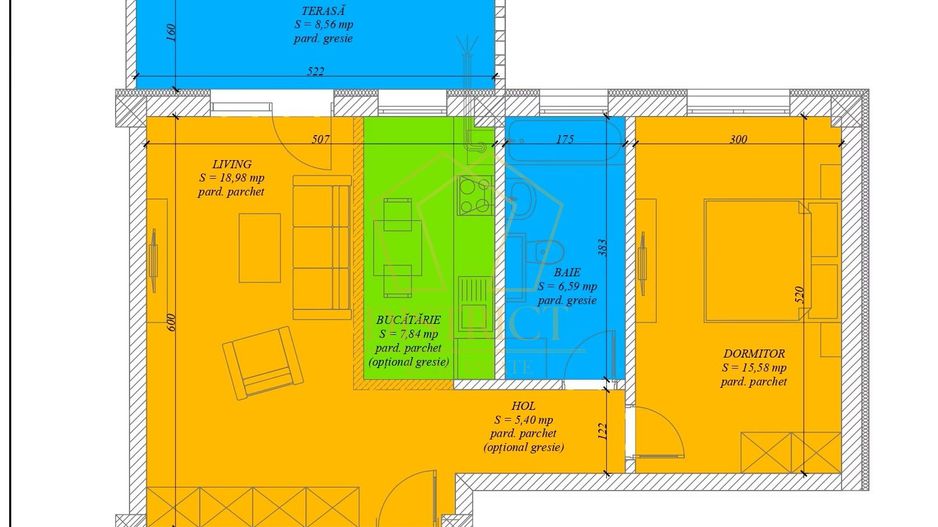 COM 0% Apartamente noi cu 2 camere | Mehala - Schiță 8