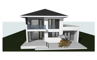 Casa moderna in Selimbar cu garaj- Terasa la parter, 2 balcone la etaj - Poză 12