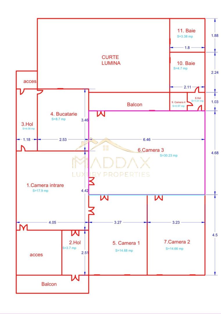Spatiu de birouri in Vila Interbelica ***104mp utili***// Victoriei - Schiță 32