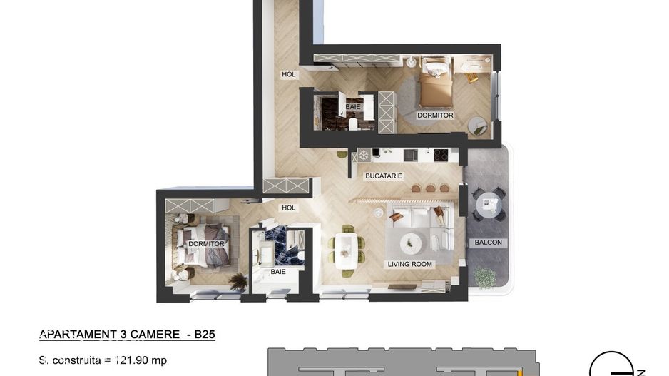 Apartamente 3 camere, Pipera, comision 0 % - Poză 12