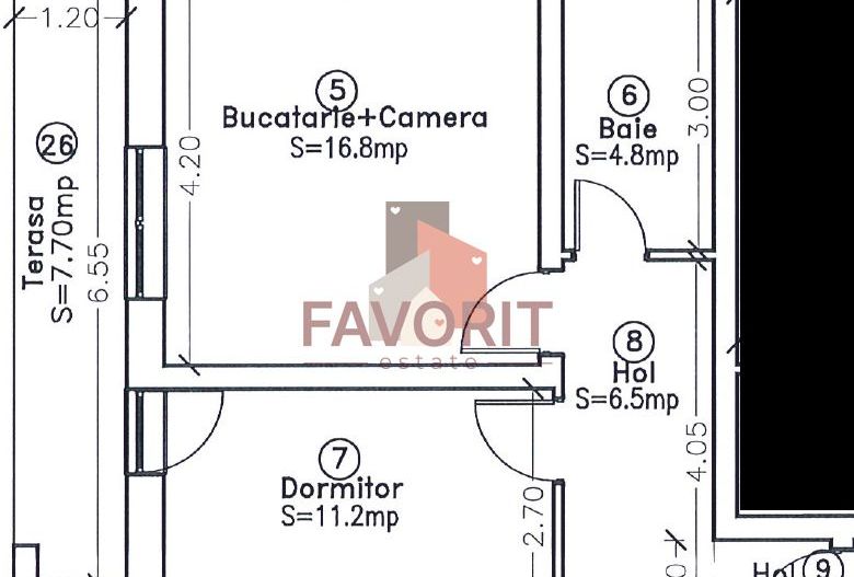 Etaj 2. Braytim Musicescu. Terasa generoasa - Schiță 9