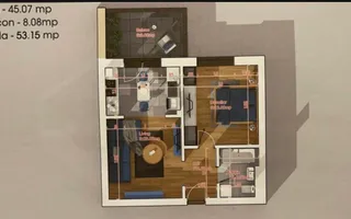 VANZARE 2 CAMERE | THEODOR PALLADY | LOC DE PARCARE | CENTRALA PROPRIE - Poză 12