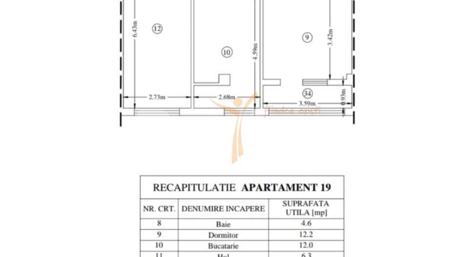 Apartament mobilat și utilat, 56 mp – Valea Adâncă, Miroslava - Poză 9
