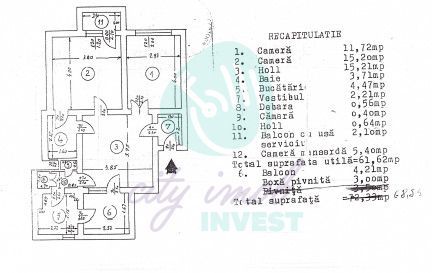 Apartament renovat complet, situat într-o zonă liniștită și centrală! - Poză 2