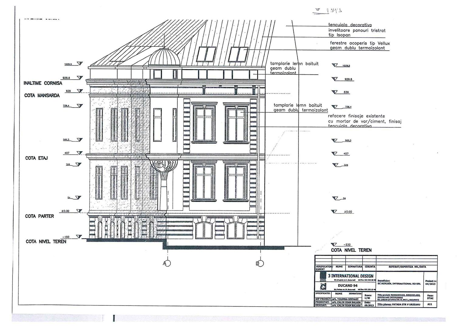 Vila Consolidata | Lascar Catargiu | 620mp utili | Instalatii noi - Schiță 26
