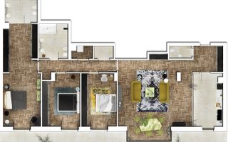 4 Rooms apartment in Exclusivist Building with the most Luxurious Lobby - Poză 7