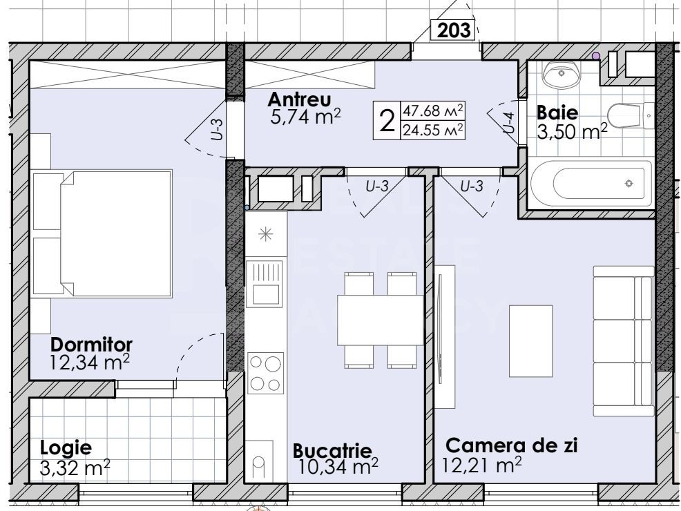 Vânzare, apartament, 2 camere, strada Soarelui, Botanica - Poză 3