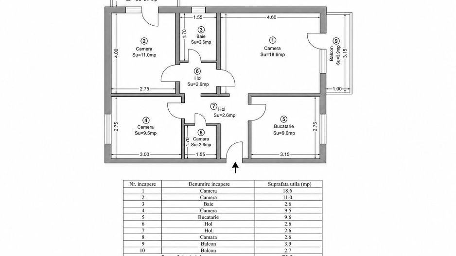Dâmbovița| 3 camere | 2 băi | Boxa | Complet renovat | Încălzire în pardoseală - Poză 12