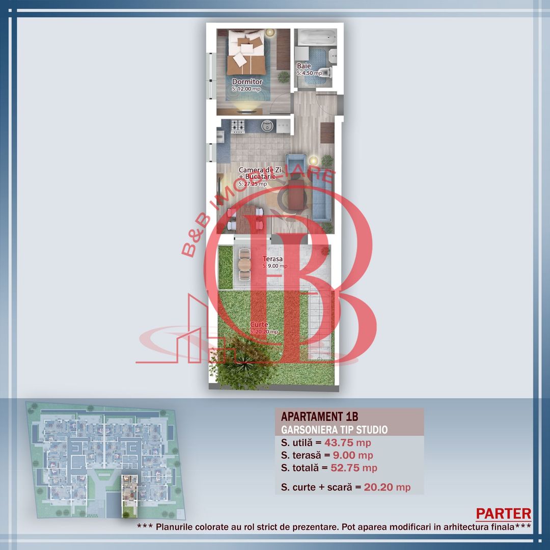 Oferta Lansare 2 camere cu gradina incalzire pardoseala - Schiță 11