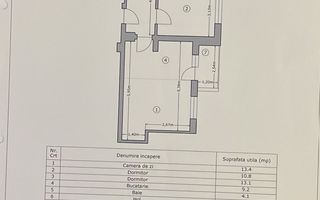 Apartament 3 camere, decomandat, Sector 4, Comision 0% - Schiță 8