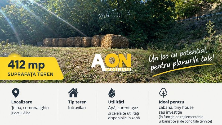 Teren Intravilan | 412 mp | Telna, Comuna Ighiu - Poză 1