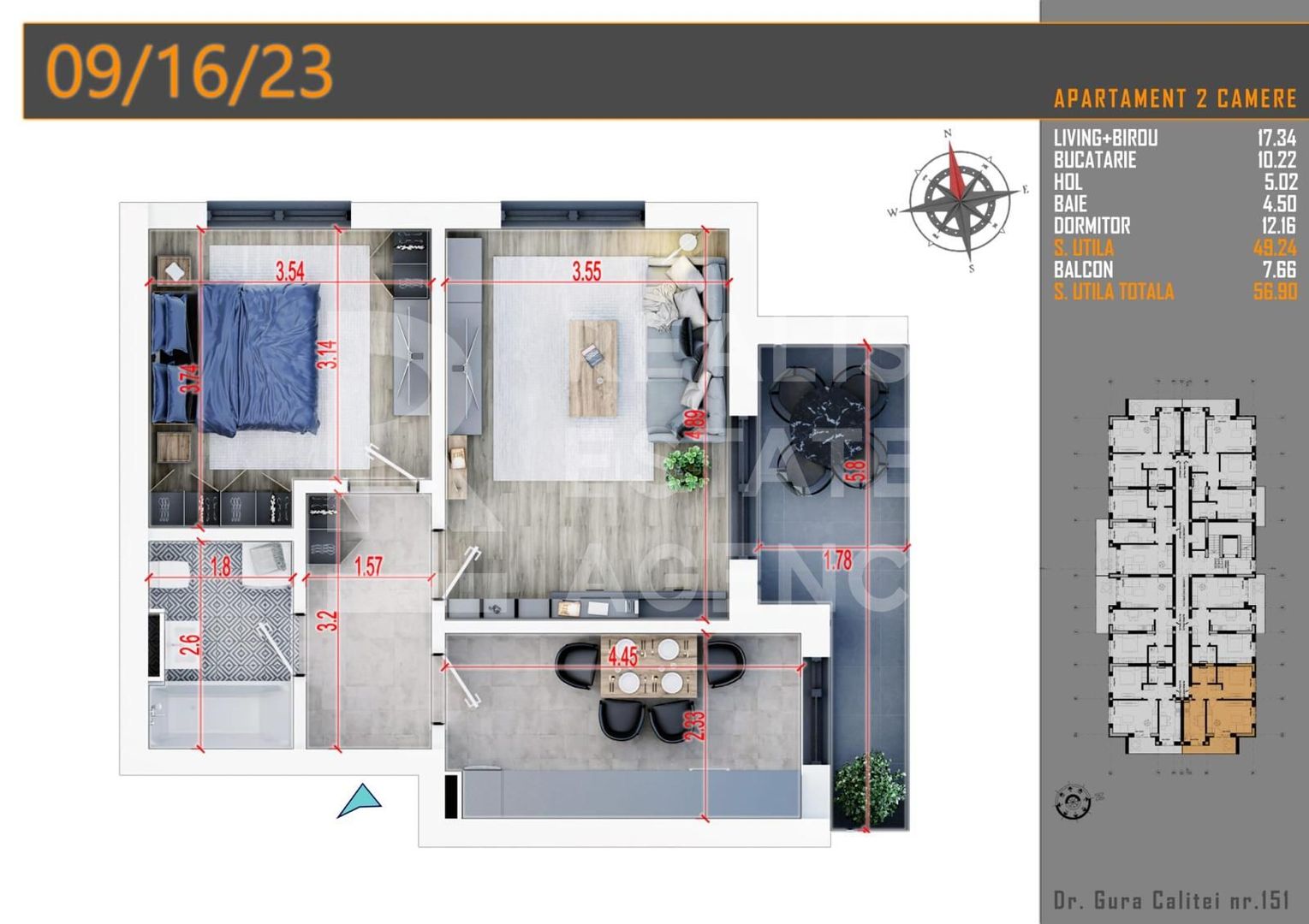 Închiriere apartament 2 camere, loc de pacare, Titan/Pallady - Poză 8