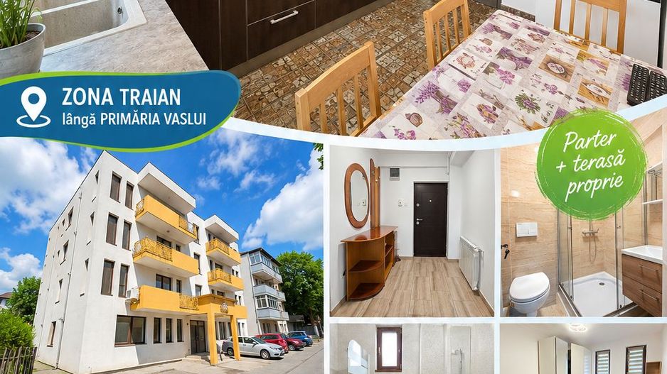 Apartament cu 3 camere, bloc NOU, mobilat și utilat, VASLUI - zona TRAIAN; - Poză 1
