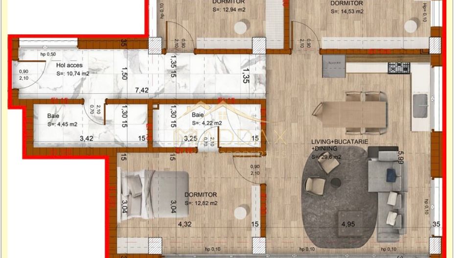 Apartament 4 Camere**TERASA**Bloc boutique***NOU// DOMENII - Poză 37