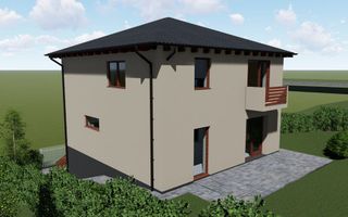 Casa  4 camere,2 bai,136 mp, 550 mp teren zona Corunca - Poză 9