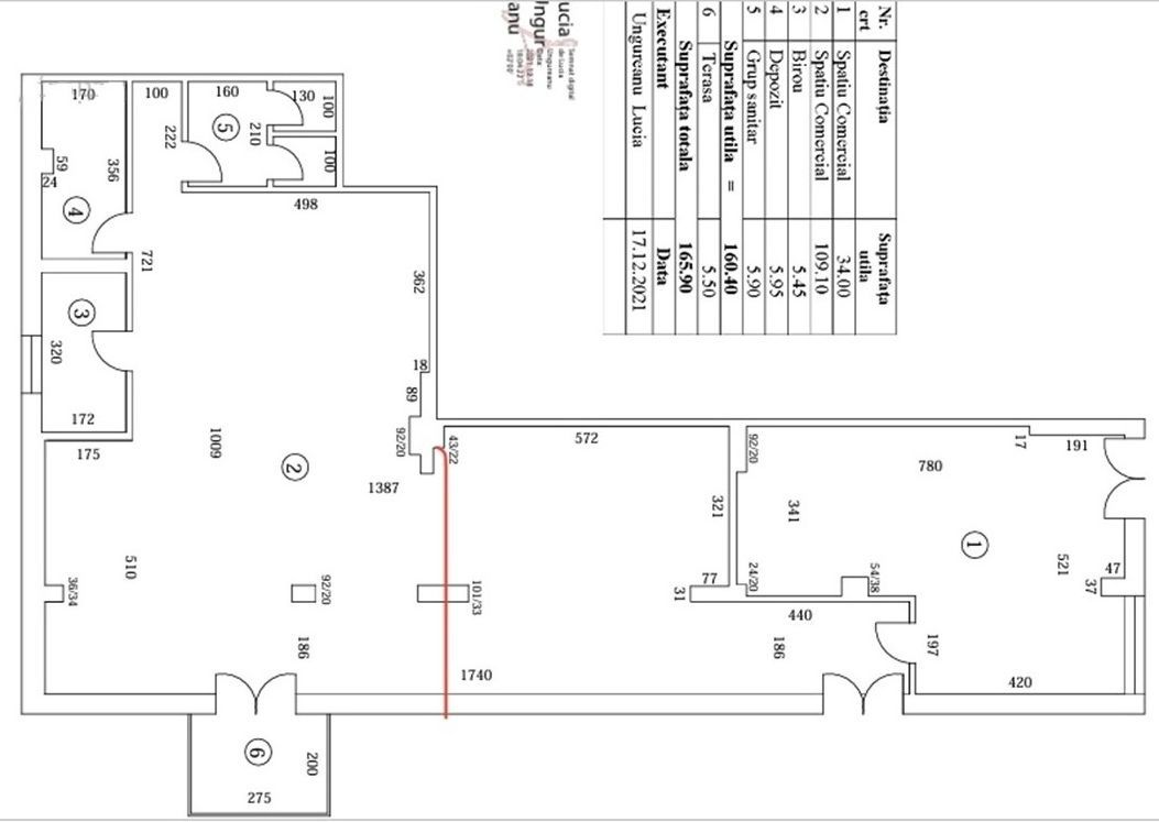 sp.com-160,4mp+terasa-5,5mp+3parcari/8min pe jos metrou D. Leonida - Poză 2