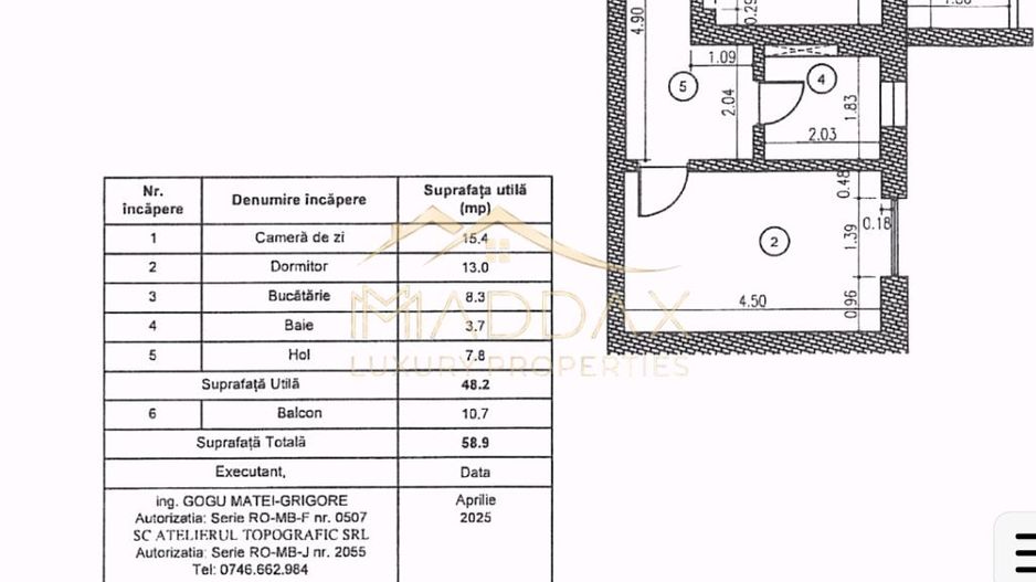 Apartament 2 Camere de Lux /Fabrica de Glucoza/Predare la alb-169.000 € - Schiță 10