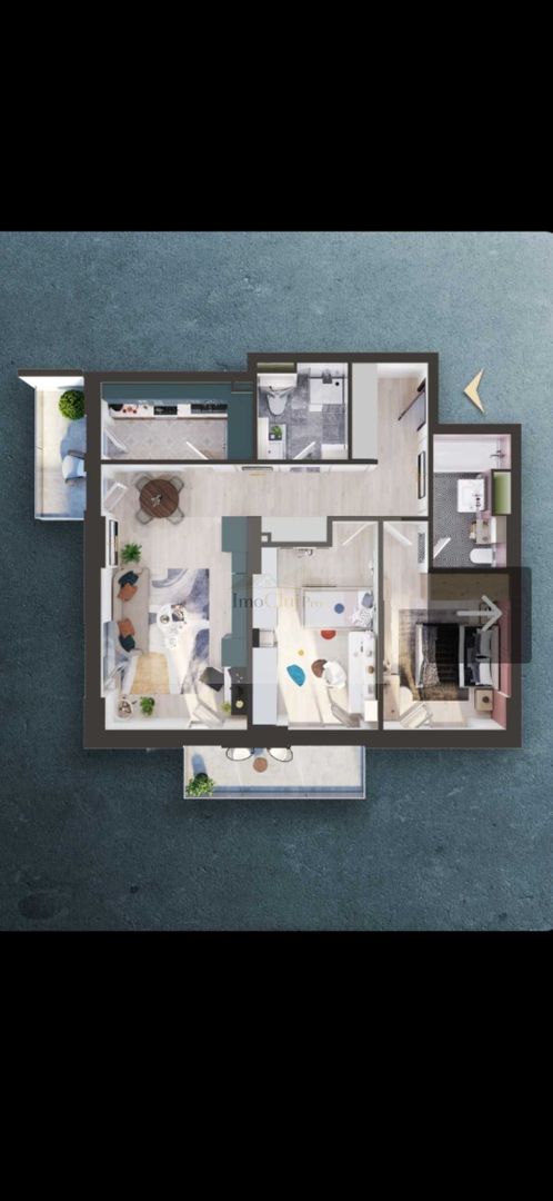 Vânzare apartament 3 camere in Elite City Cluj-Napoca, et 1, finisat - Poză 2