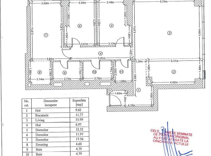 Apartament 4 camere cu View Panoramic Unic - Schiță 29