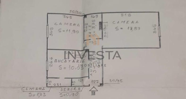 Apartament cu 2 camere in zona strazii Tulcea ! - Schiță 12