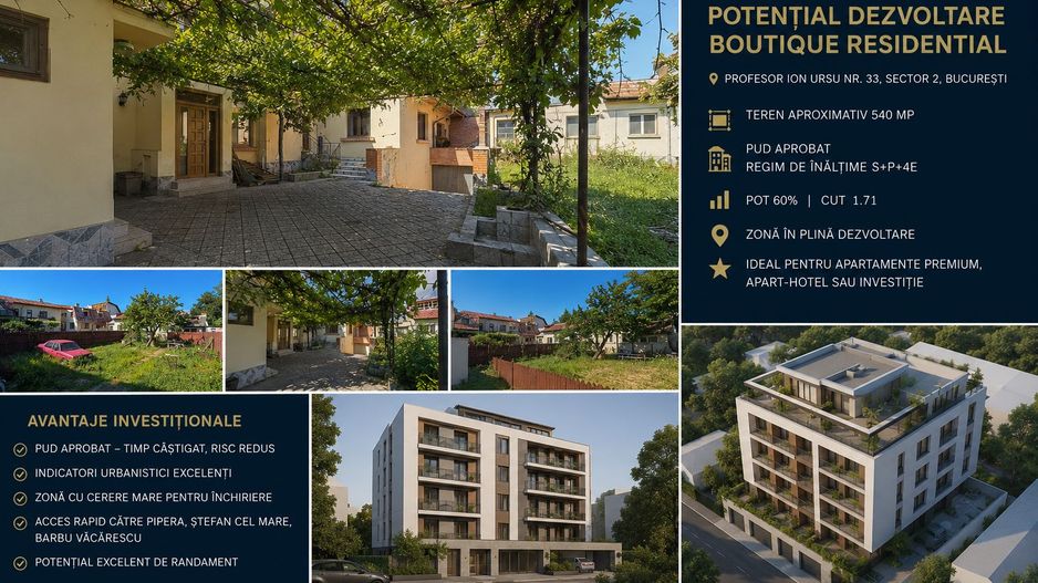 TEREN CU PUD APROBAT ÎN SECTOR 2 | OPORTUNITATE REALĂ DE DEZVOLTARE - Poză 2