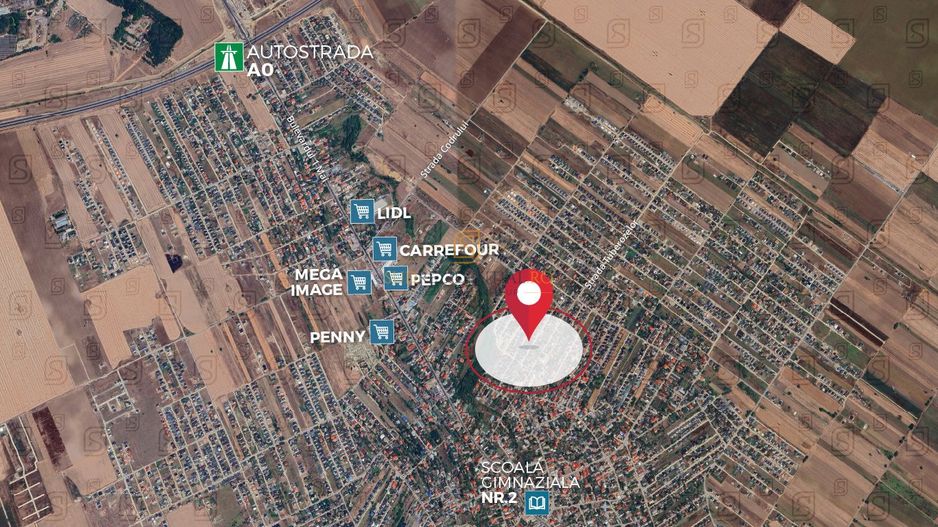 Teren intravilan 438 mp, Str. Lacramioarei - Comuna Berceni - Poză 2