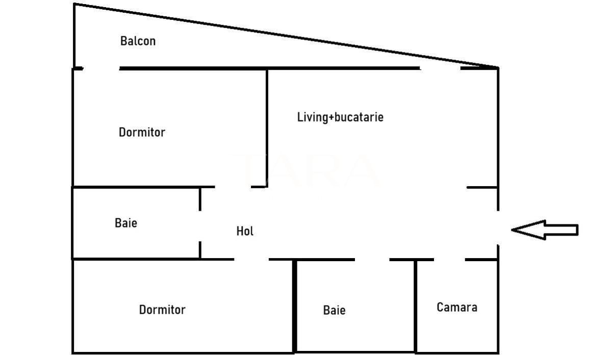 Apartament modern cu 3 camere, 65 mp + balcon 12 mp. - Poză 10