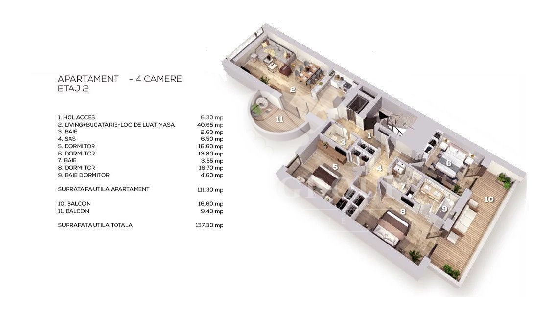 Apartament 4 camere Lux - Aviatorilor | Loc de parcare - Poză 19