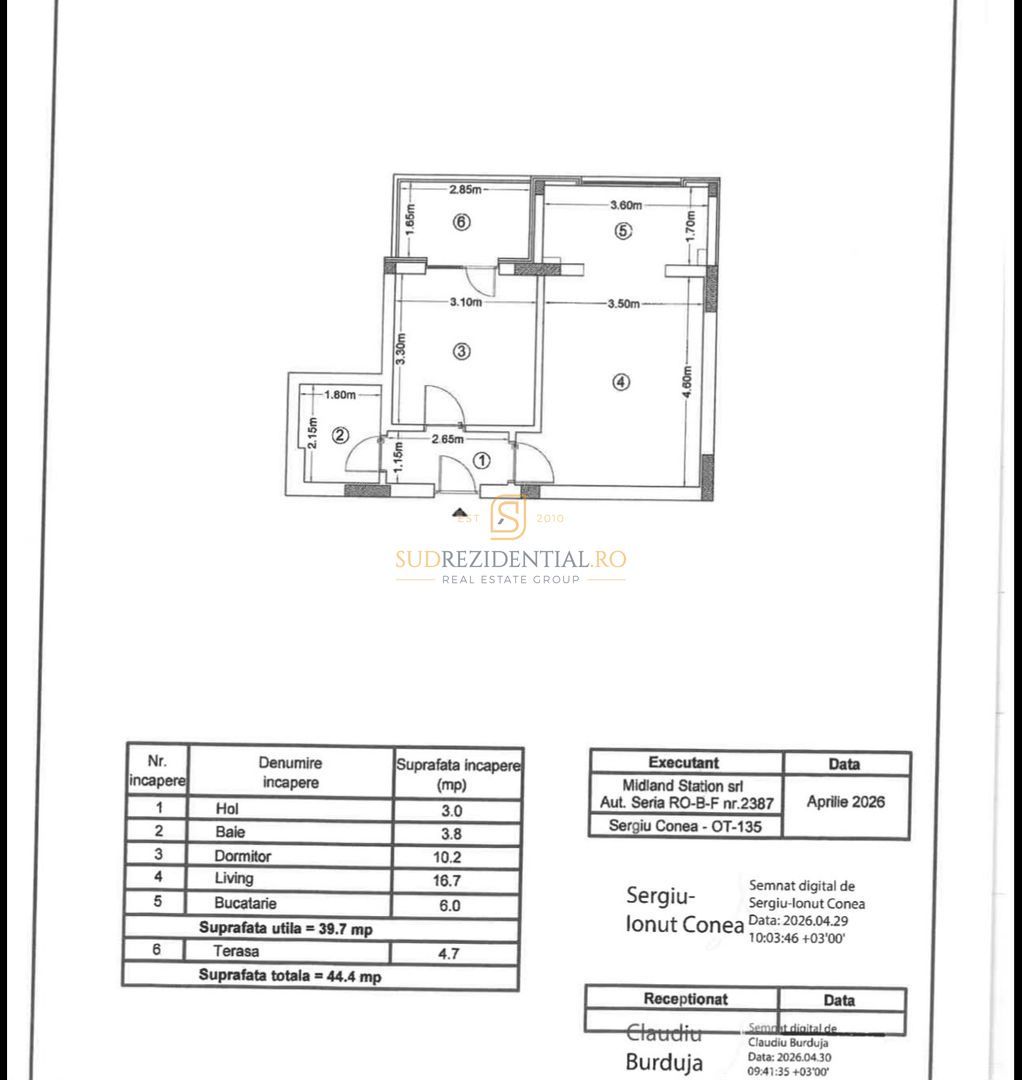 Apartament 2 camere - Crisul Repede - Mutare rapida - Schiță 8